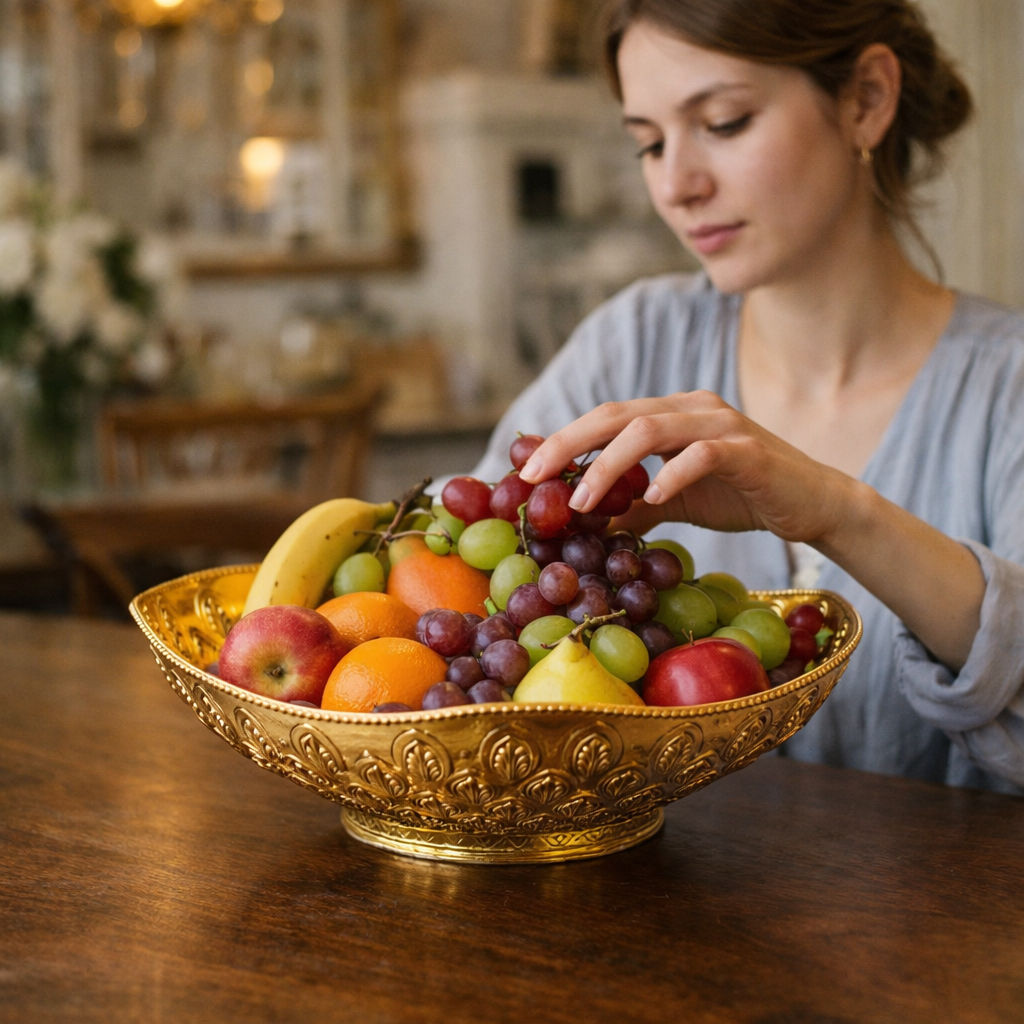 Brass Designer Handmade Fruit Basket /Chocolate Bowl Centerpiece